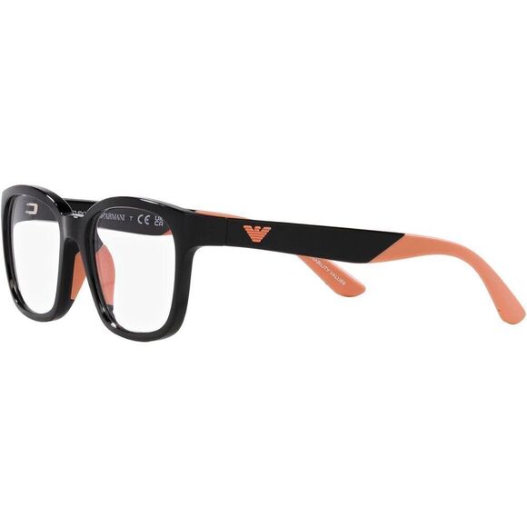 Emporio Armani Girls' Ek3003 Square demo glasses pink and black - Picture 3 of 10